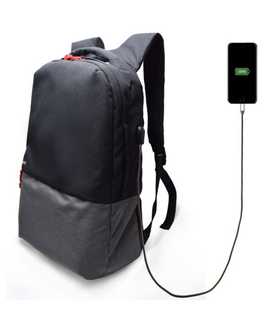 Mochila ewent para portatil- 17.3'' negra con puerto de carga usb