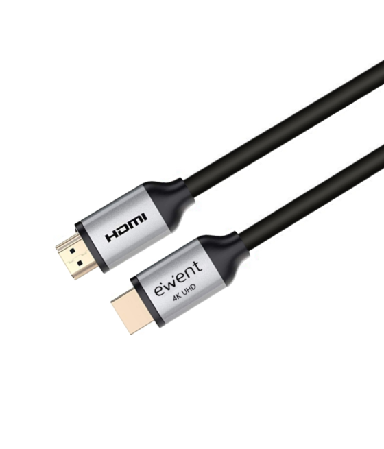 Cable ewent hdmi 2.0 premium high speed con ethernet negro m/m 5m 4k 60hz