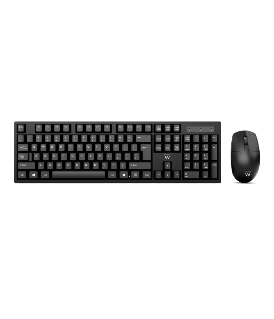 Paquete ewent de teclado y raton inalambricos - diseño es