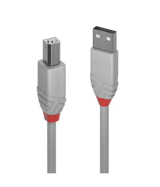 Lindy 36682 cable USB 1 m USB 2.0 USB A USB B Gris