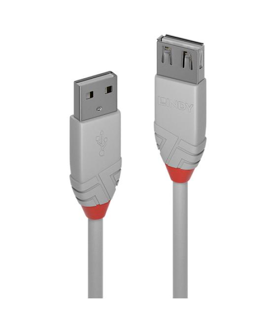 Lindy 36712 cable USB 1 m USB 2.0 USB A Gris