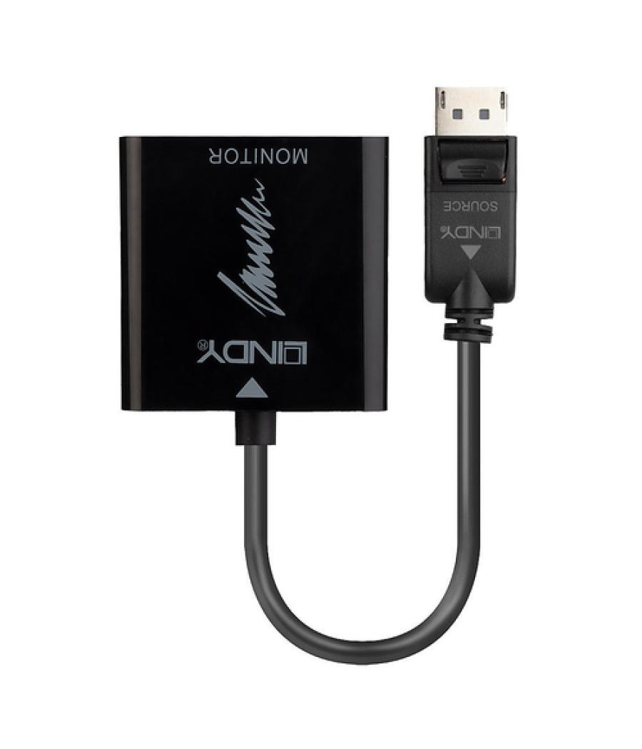 Lindy 41068 adaptador de cable de vídeo 1,5 m DisplayPort HDMI tipo A (Estándar) Negro