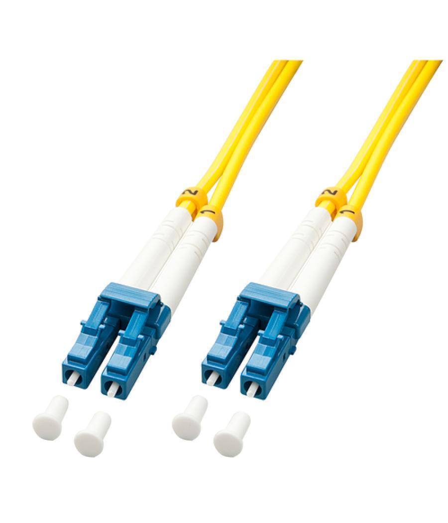 Lindy 47450 cable de fibra optica 1 m LC OS2 Amarillo