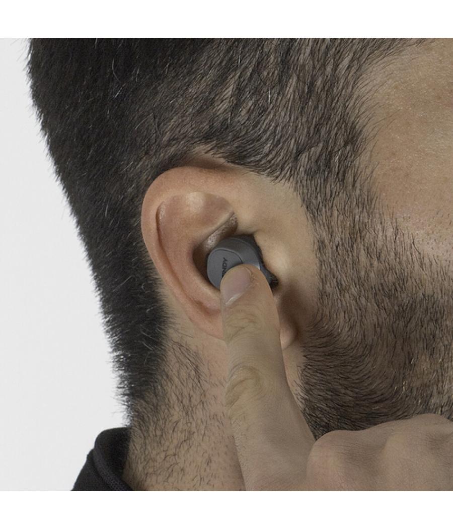 Lindy LE400W Auriculares True Wireless Stereo (TWS) Dentro de oído Coche Bluetooth Gris