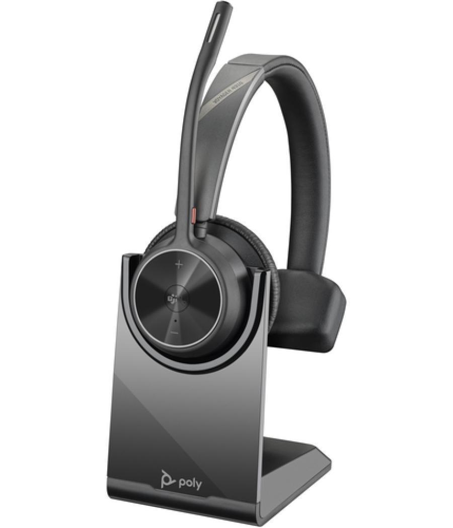 POLY Auriculares Voyager 4310 con certificación para Microsoft Teams + llave BT700 + soporte de carga