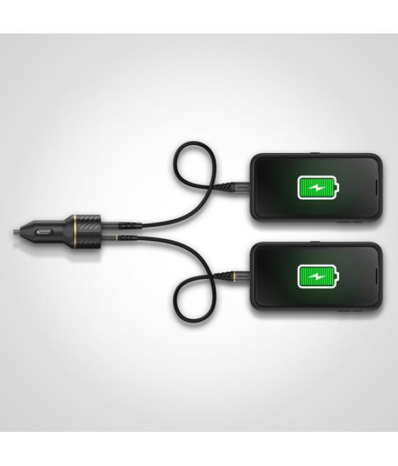 OtterBox Car Charger 30W - USB-C 18W + USB-A 12W USB-PD, negro