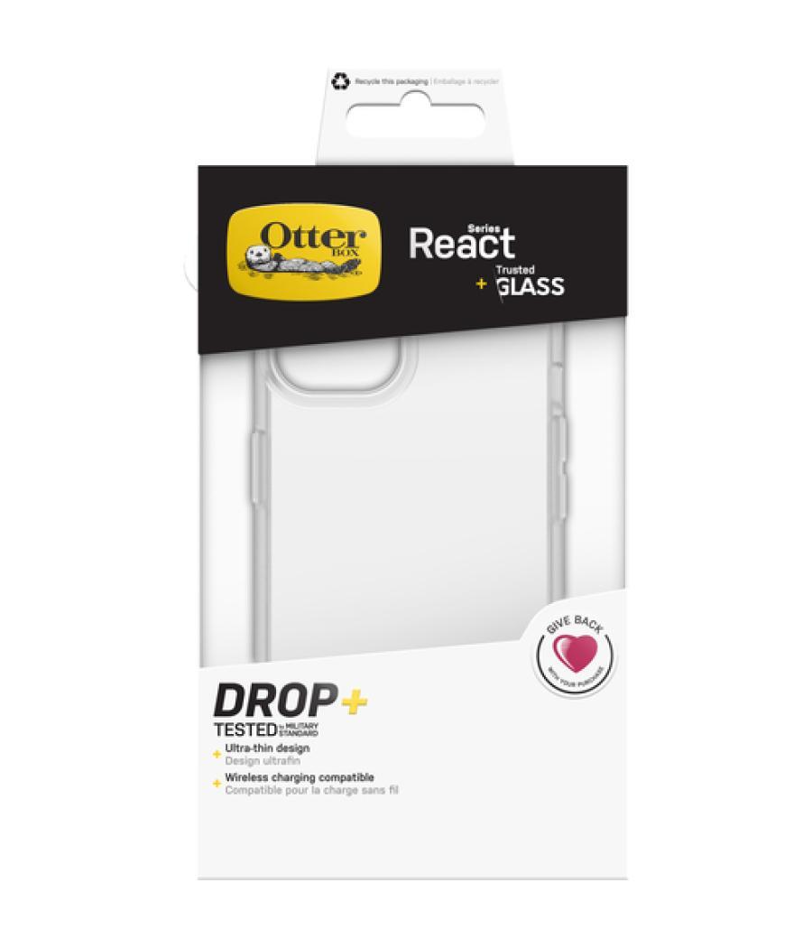 OtterBox React + Trusted Glass Series para Apple iPhone 13, transparente