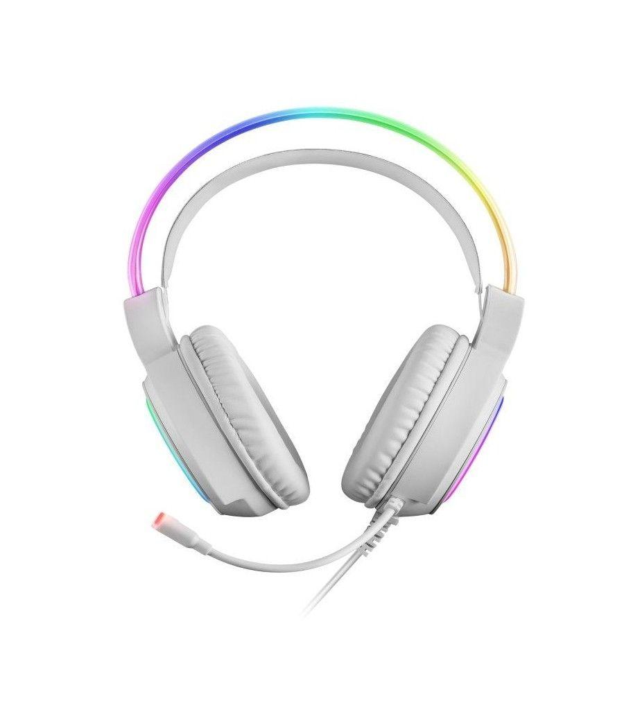 Auriculares gaming con micrófono mars gaming mhrgb/ jack 3.5/ blancos - Imagen 3