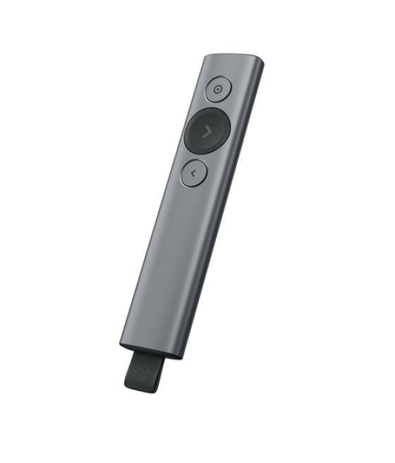 Logitech Spotlight Presentation Remote apuntador inalámbricos Bluetooth/RF Gris