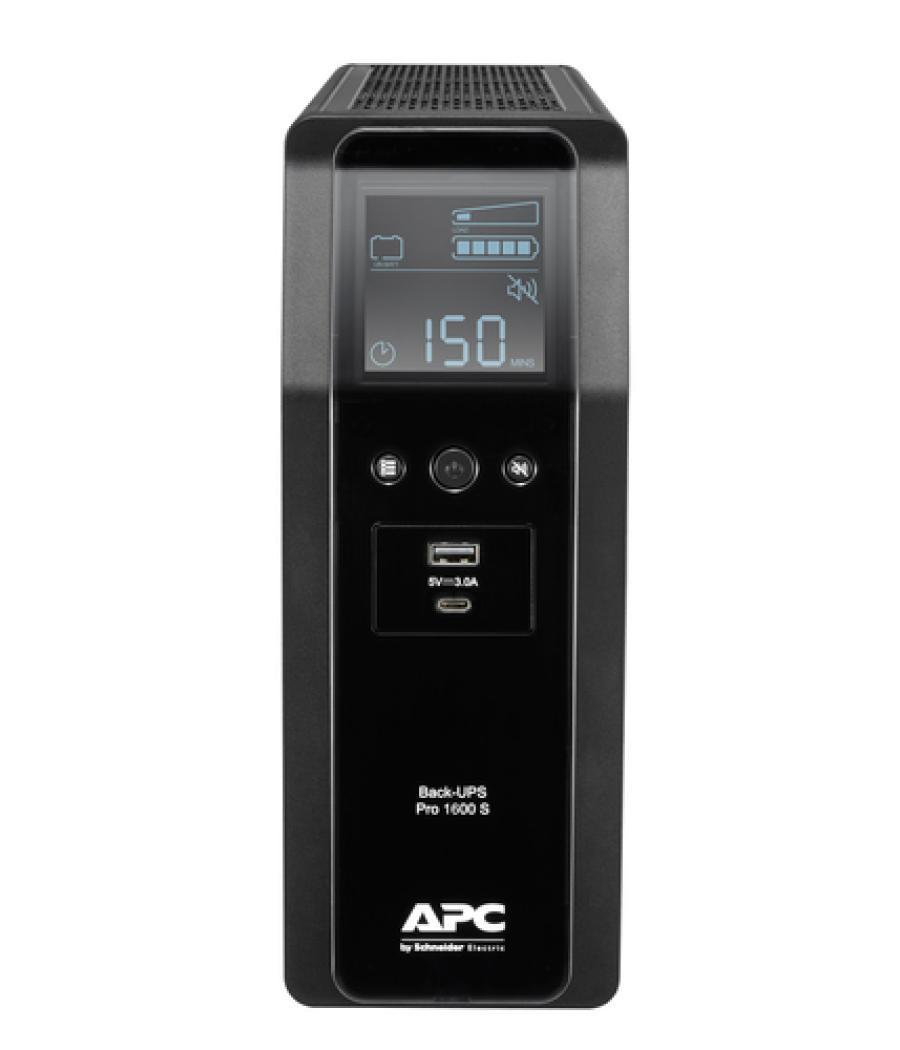 APC BR1600SI sistema de alimentación ininterrumpida (UPS) Línea interactiva 1,6 kVA 960 W 8 salidas AC