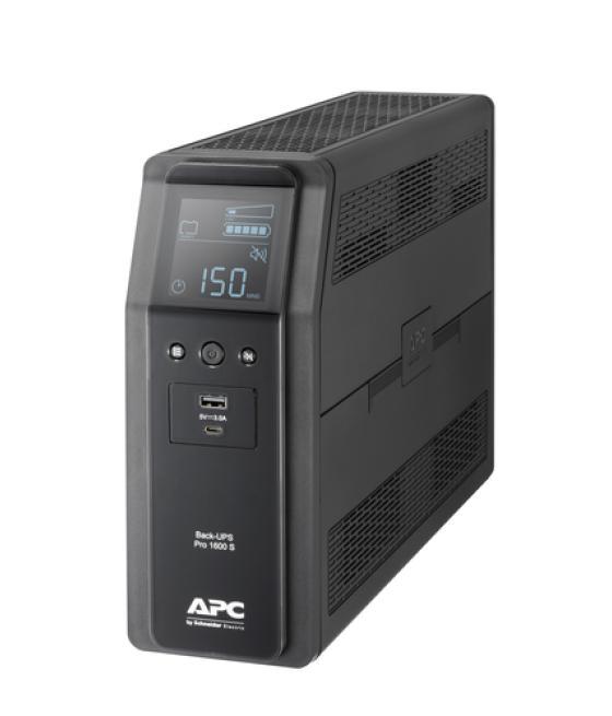 APC BR1600SI sistema de alimentación ininterrumpida (UPS) Línea interactiva 1,6 kVA 960 W 8 salidas AC