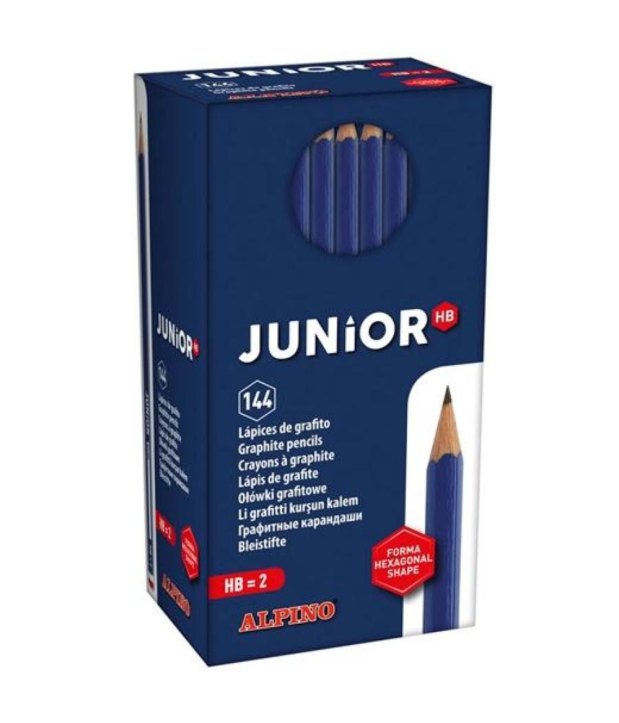 Alpino lápiz de grafito junior hb-2 con cabecilla hb economy pack de 144u