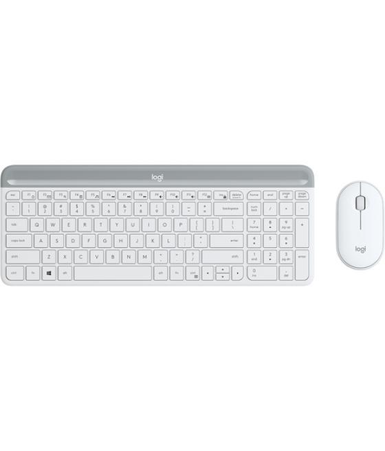 Logitech - kit teclado + ratón mk470 - inalambrico - blanco