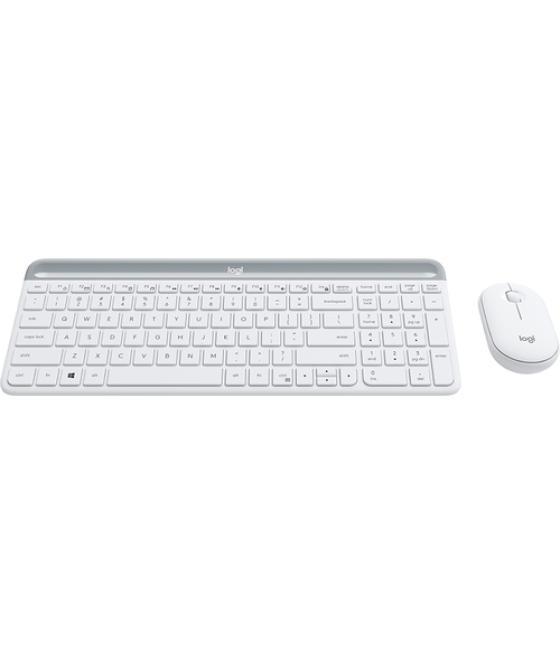 Logitech - kit teclado + ratón mk470 - inalambrico - blanco