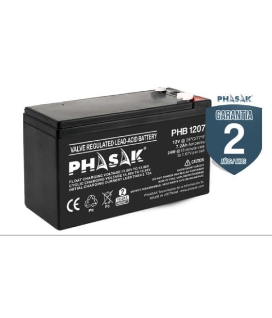 Phasak - batería 12v - 7,2a