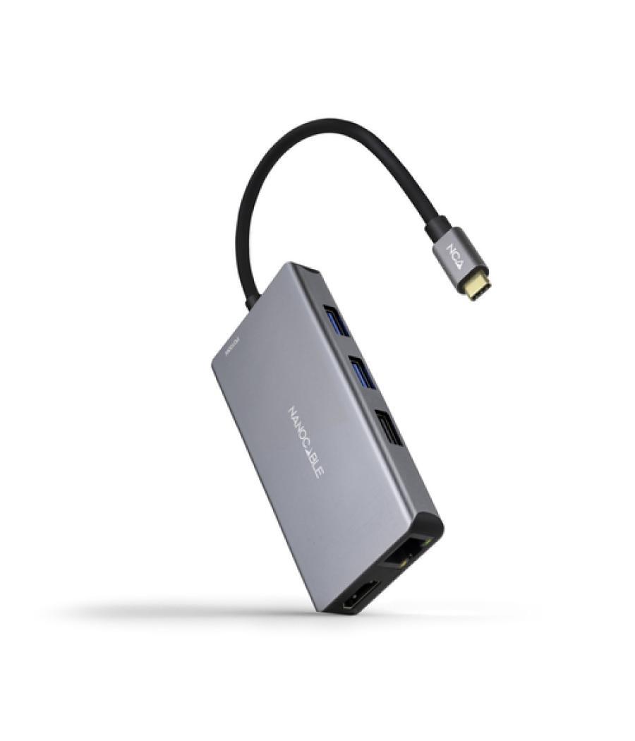 Hub usb-c 3xusb-a+2xhdmi+rj45+tf+sd+usb-c pd 100w