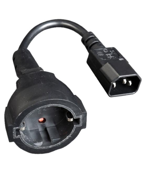 Gembird cable alimentación adap. c14(m) a schuko(h