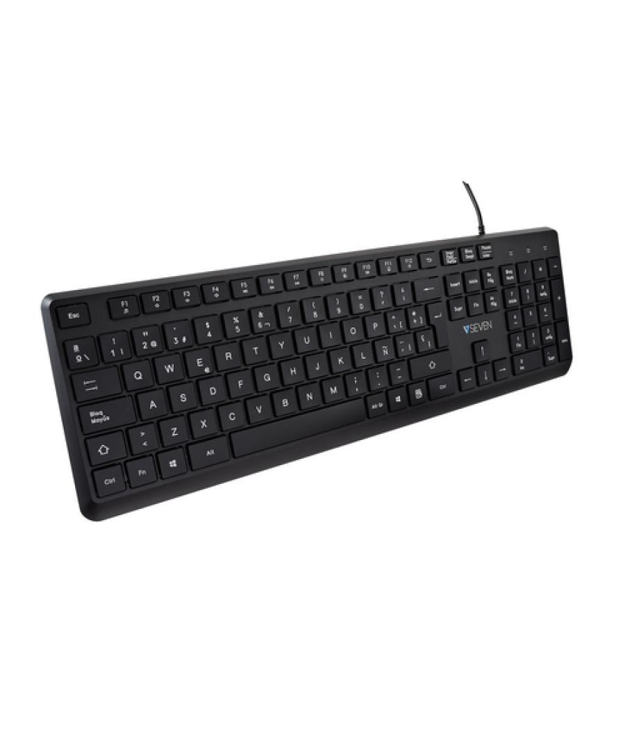 V7 KU350ES teclado USB Español Negro