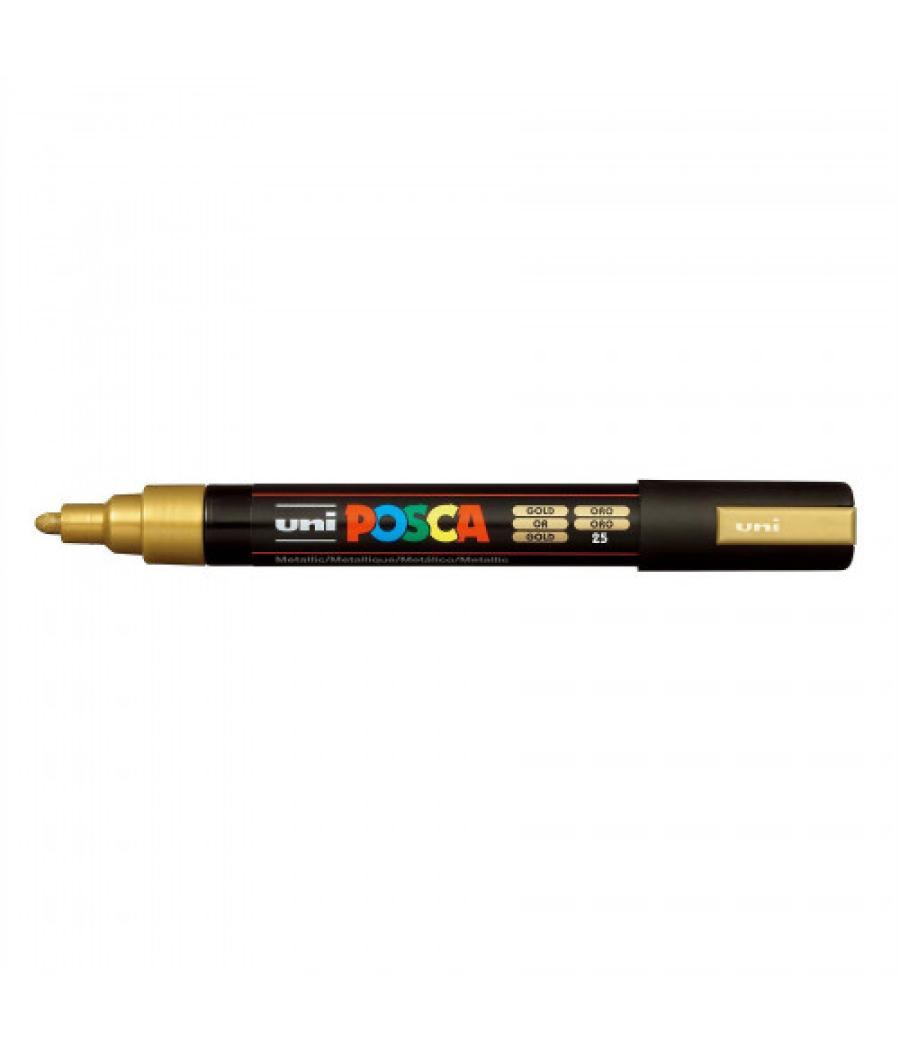 Marcador pc-5m posca 1.8-2.5mm oro uni-ball 286666000