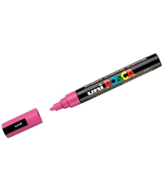 Marcador pc-5m posca 1.8-2.5mm rosa uni-ball 286609000