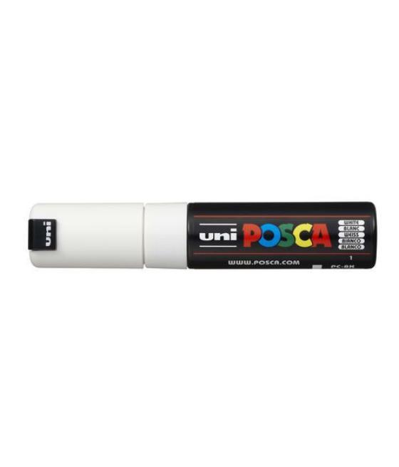 Marcador pc-8k posca punta b 8mm. blanco uni-ball 300426000