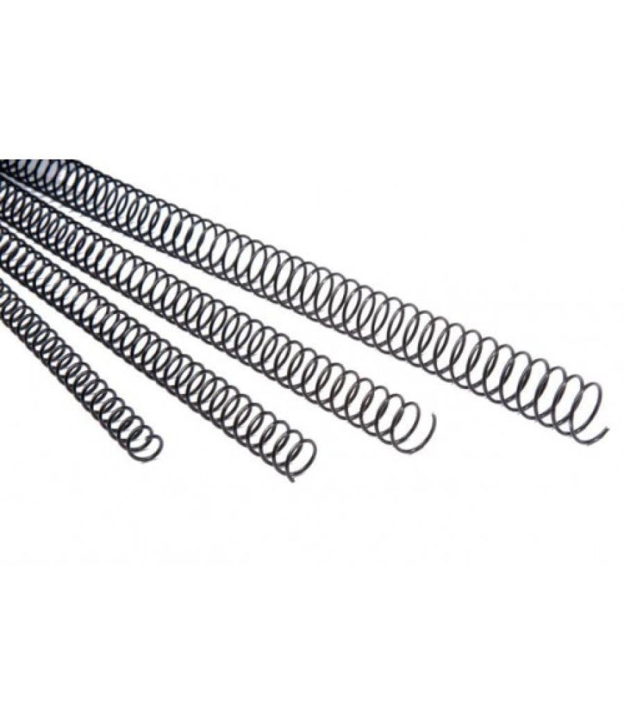 Pack 100 espirales metalicas 18 mm. negro fellowes 5110701