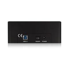 Ewent EW7014 Dock Station Dual 2.5"-3.5" USB 3.1 - Imagen 3