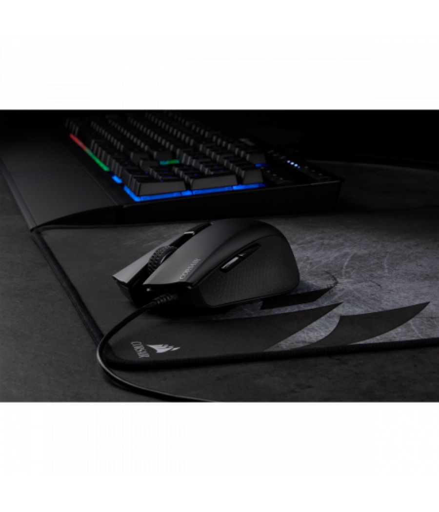 Corsair harpoon rgb pro ratón mano derecha usb tipo a óptico 12000 dpi