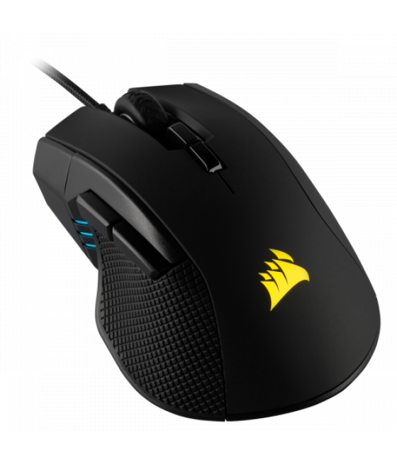 Corsair ironclaw rgb ratón mano derecha usb tipo a 18000 dpi