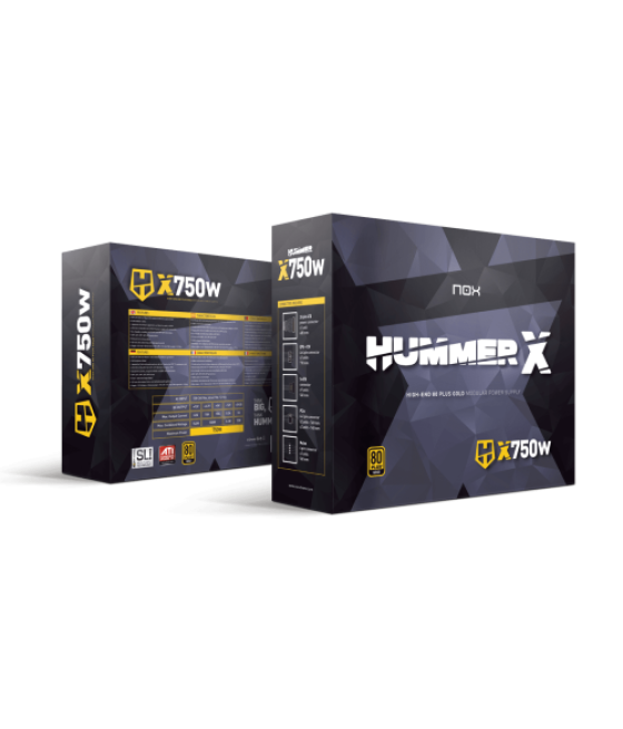 Nox hummer x750w unidad de fuente de alimentación 750 w 24-pin atx atx negro