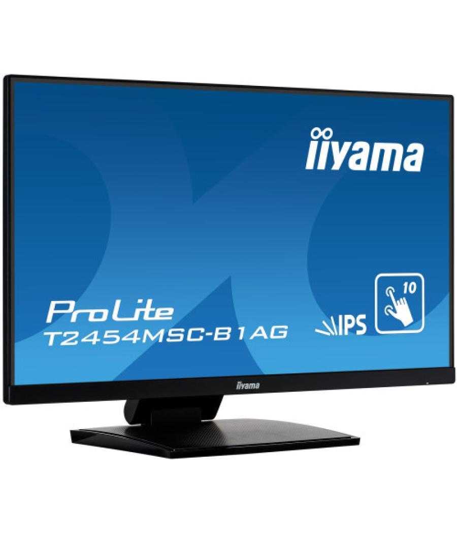 Iiyama prolite t2454msc-b1ag monitor pantalla táctil 60,5 cm (23.8") 1920 x 1080 pixeles negro multi-touch multi-usuario