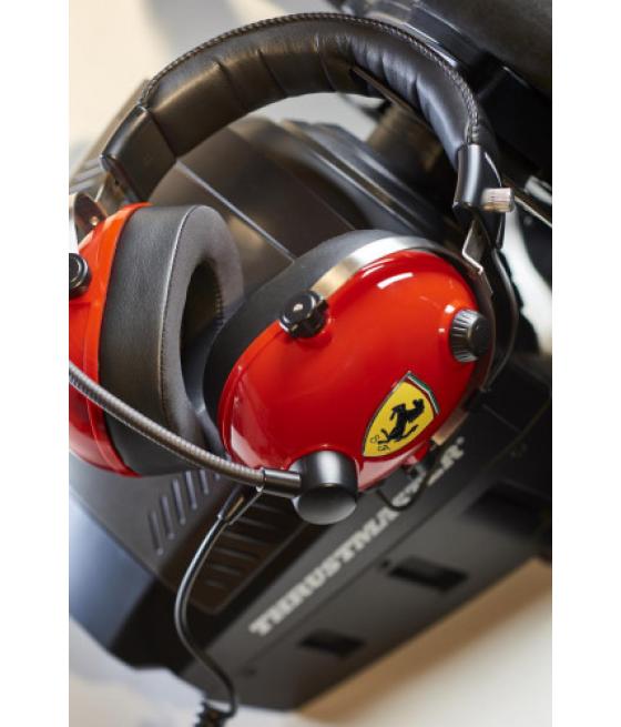 Thrustmaster new! t.racing scuderia ferrari edition auriculares diadema conector de 3,5 mm negro, rojo