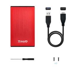 Tooq TQE-2527R Caja HDD 2.5" USB 3.1 Gen1/USB 3.0 - Imagen 6