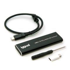 iggual Caja externa USB-C 3.1 SSD M.2 NVMe y SATA - Imagen 2