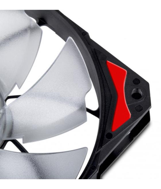 Nox h-fan led carcasa del ordenador ventilador 12 cm negro, rojo, blanco