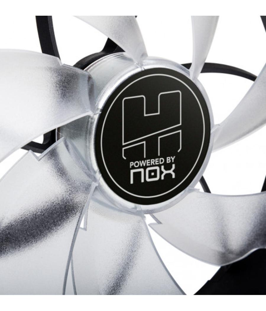 Nox h-fan led carcasa del ordenador ventilador 12 cm negro, rojo, blanco