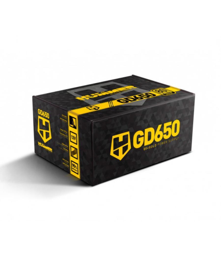 Nox hummer gd650 80 plus gold unidad de fuente de alimentación 650 w 24-pin atx atx negro