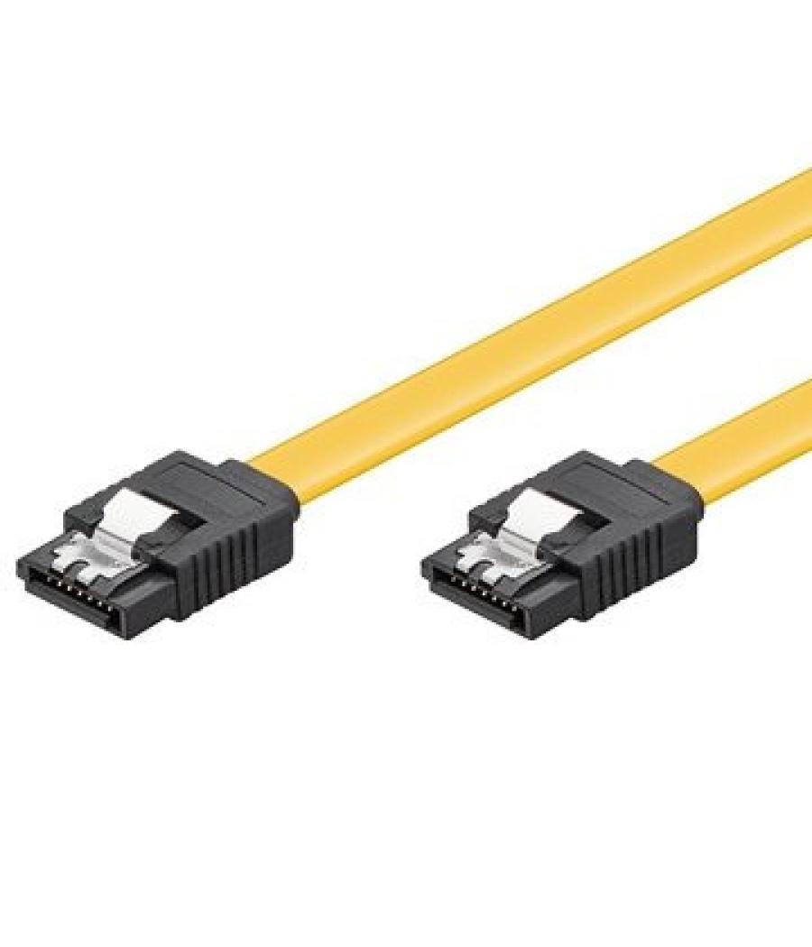 Ewent 0.5m, 6gbs, sata 3 cable de sata 0,5 m sata 7-pin negro, amarillo