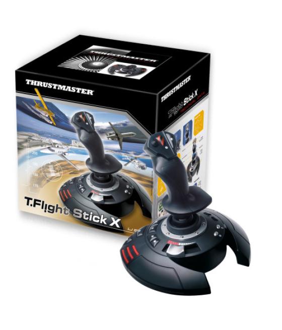Thrustmaster t.flight stick x negro, rojo, plata usb palanca de mando analógico pc, playstation 3