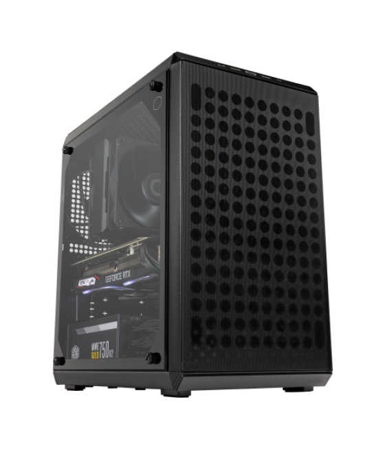 Cooler master q300l v2 mini tower negro, transparente