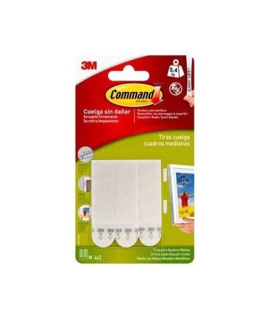 Blister tiras blancas para cuadros hasta 5kg 17201 3m command 7100127044