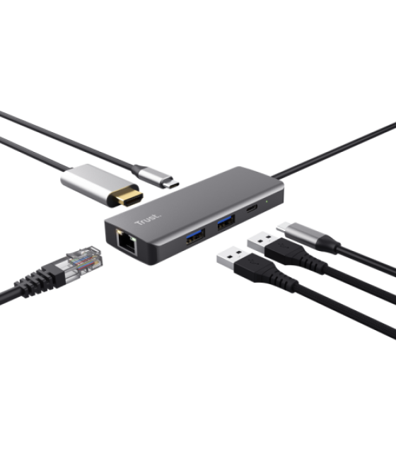 Trust dalyx 6-in-1 multiport adapter
