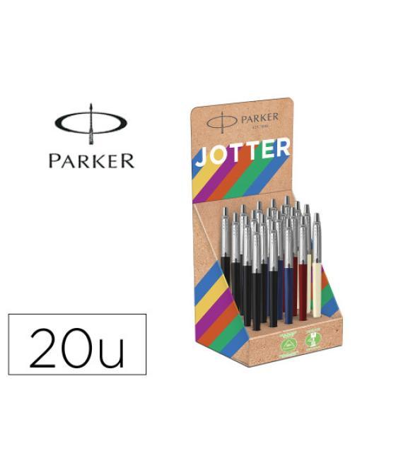 Expositor 20 uds jotter originals reciclados - colores clásicos parker 2190110