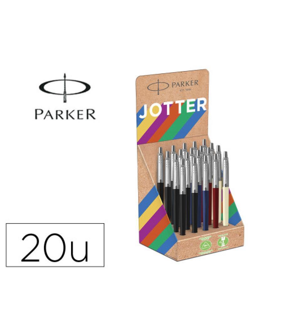 Expositor 20 uds jotter originals reciclados - colores clásicos parker 2190110