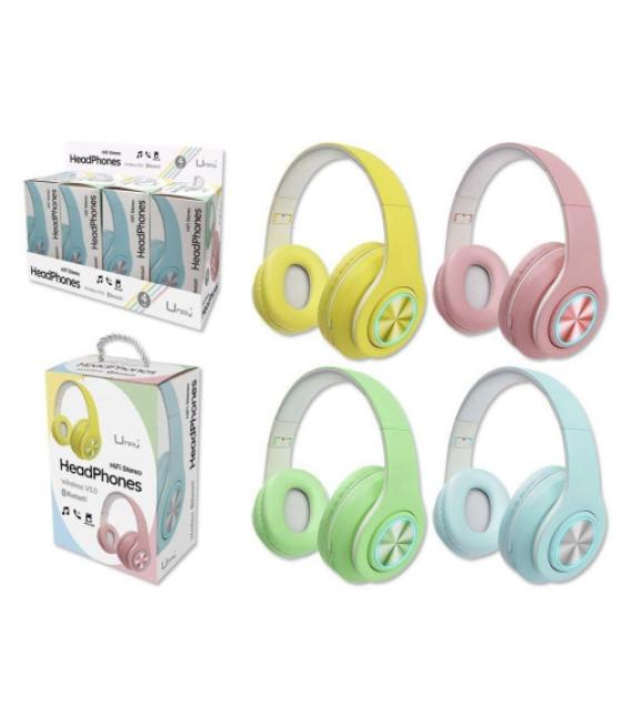 Auriculares head bluetooth pastel little fun umay 328963