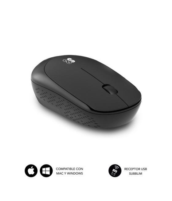 Subblim alfombrilla con ratón harmony pack mousepad xl + wireless mouse black