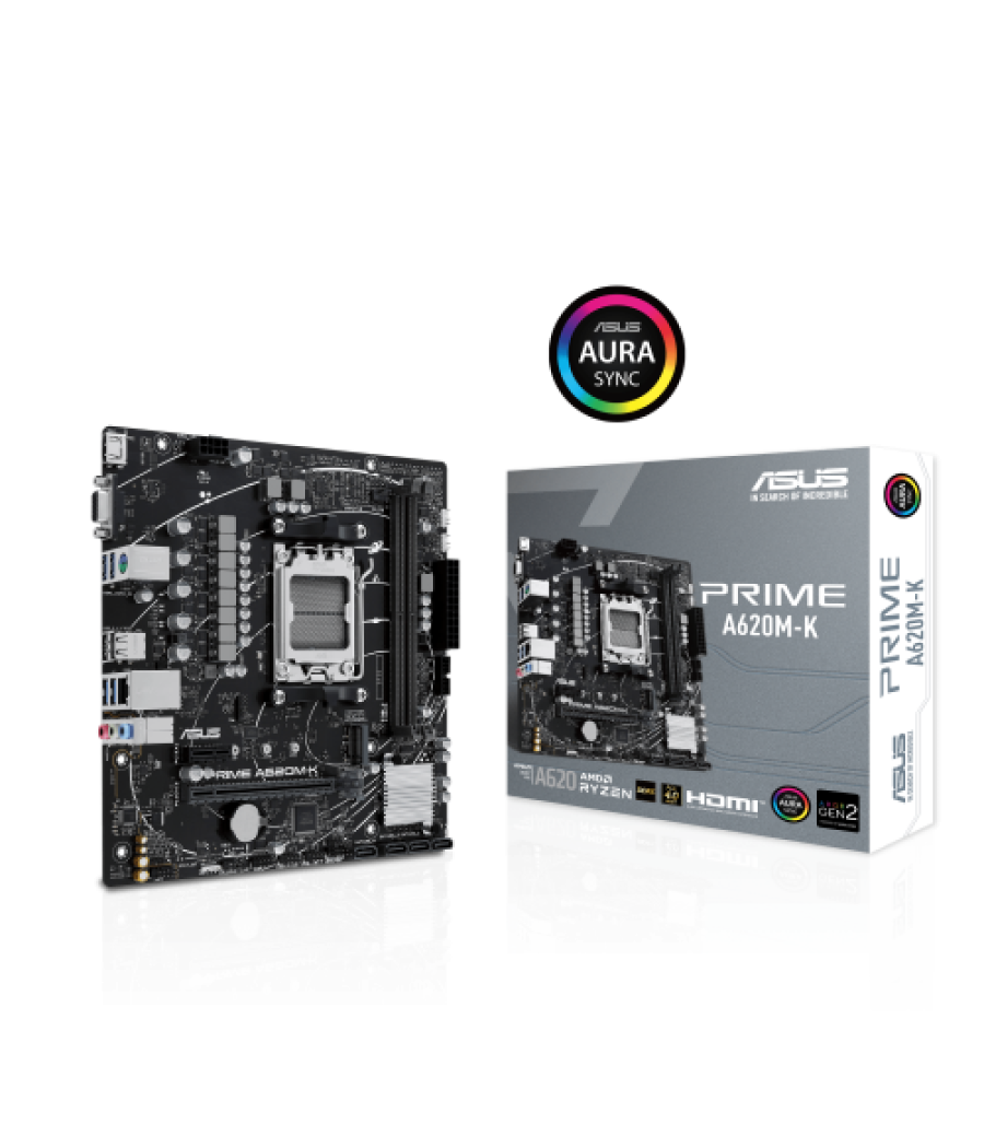 Asus prime a620m-k amd a620 zócalo am5 micro atx