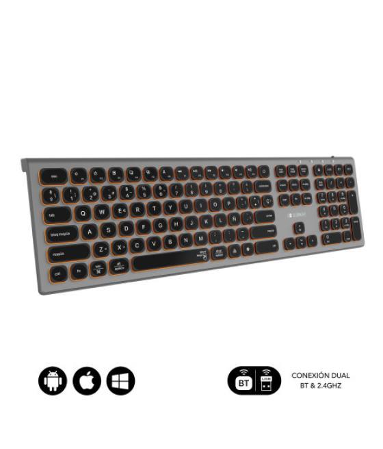 Subblim teclado bluetooth/2.4g master iluminado ext g/n