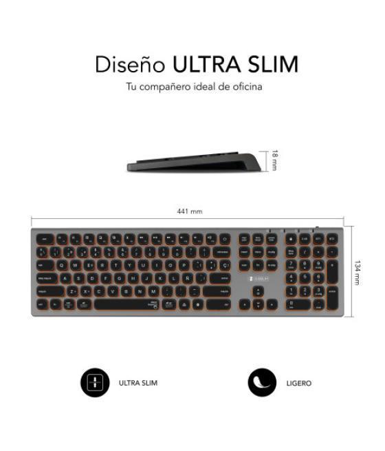 Subblim teclado bluetooth/2.4g master iluminado ext g/n