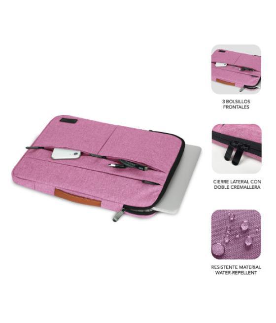 Subblim funda air padding 360 sleeve 13,3-14" pink